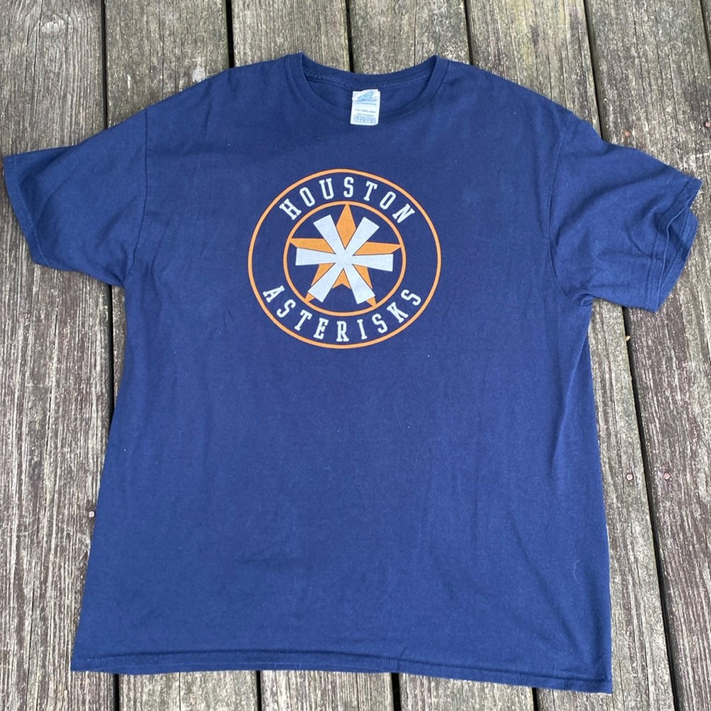 Houston Astros baseball t-shirt size large